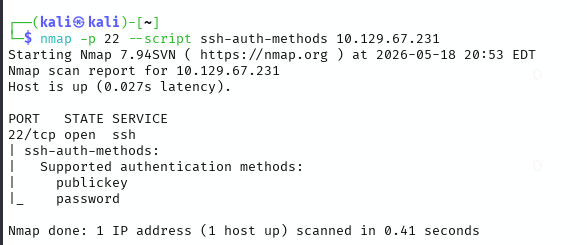 SSH port inspection